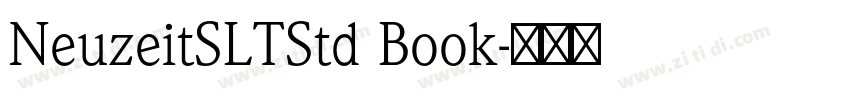NeuzeitSLTStd Book字体转换